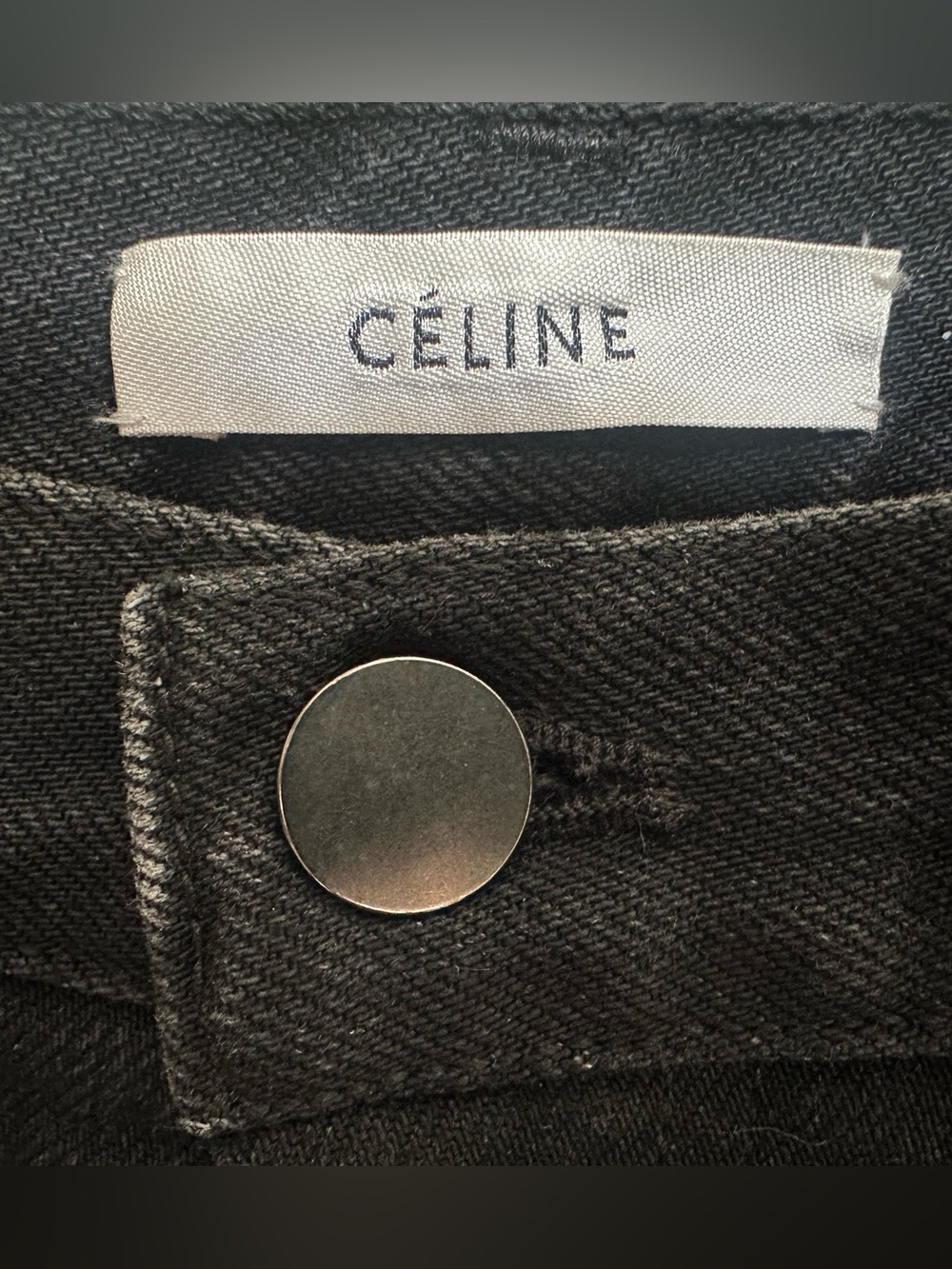 CELINE Phoebe Philo rare clean black denim jeans sz 40 - Picture 8 of 15